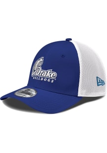 New Era Drake Bulldogs Mens Blue 2T Neo 39THIRTY Flex Hat