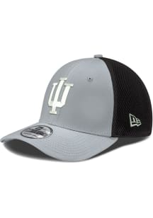 New Era Indiana Hoosiers Mens Grey 2T Neo 39THIRTY Flex Hat