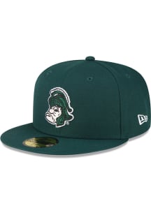 New Era Michigan State Spartans Mens Green Retro Basic 59FIFTY Fitted Hat
