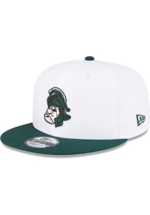 New Era Michigan State Spartans White Retro 2T Basic 9FIFTY Mens Snapback Hat