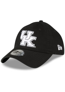 New Era Kentucky Wildcats White Logo Casual Classic Adjustable Hat - Black