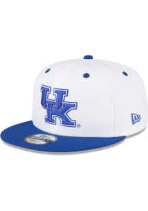 New Era Kentucky Wildcats White 2T Basic 9FIFTY Mens Snapback Hat