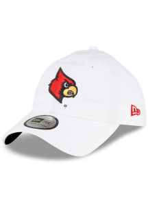 New Era Louisville Cardinals Casual Classic Adjustable Hat - White