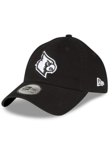 New Era Louisville Cardinals White Logo Casual Classic Adjustable Hat - Black