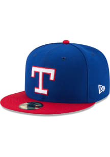 New Era Texas Rangers Mens Blue 1977 Turn Back the Clock 59FIFTY Fitted Hat