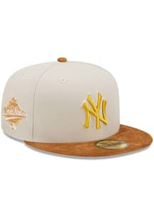 New Era New York Yankees Mens White Cordvisor 59FIFTY Fitted Hat