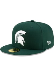 New Era Michigan State Spartans Mens Green Basic 59FIFTY Fitted Hat
