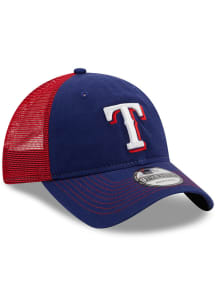 New Era Texas Rangers Blue JR Team Fronted 9TWENTY Adjustable Toddler Hat