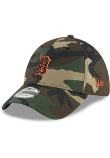 New Era Detroit Tigers Mens Green Team Classic 39THIRTY Flex Hat
