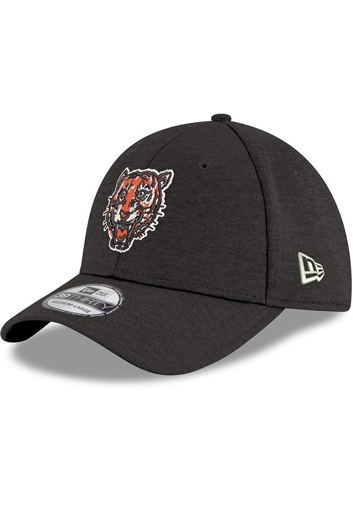 Detroit Tigers 47 Brand Cooperstown Wordmark Clean Up Adjustable Hat- Dark  Gray