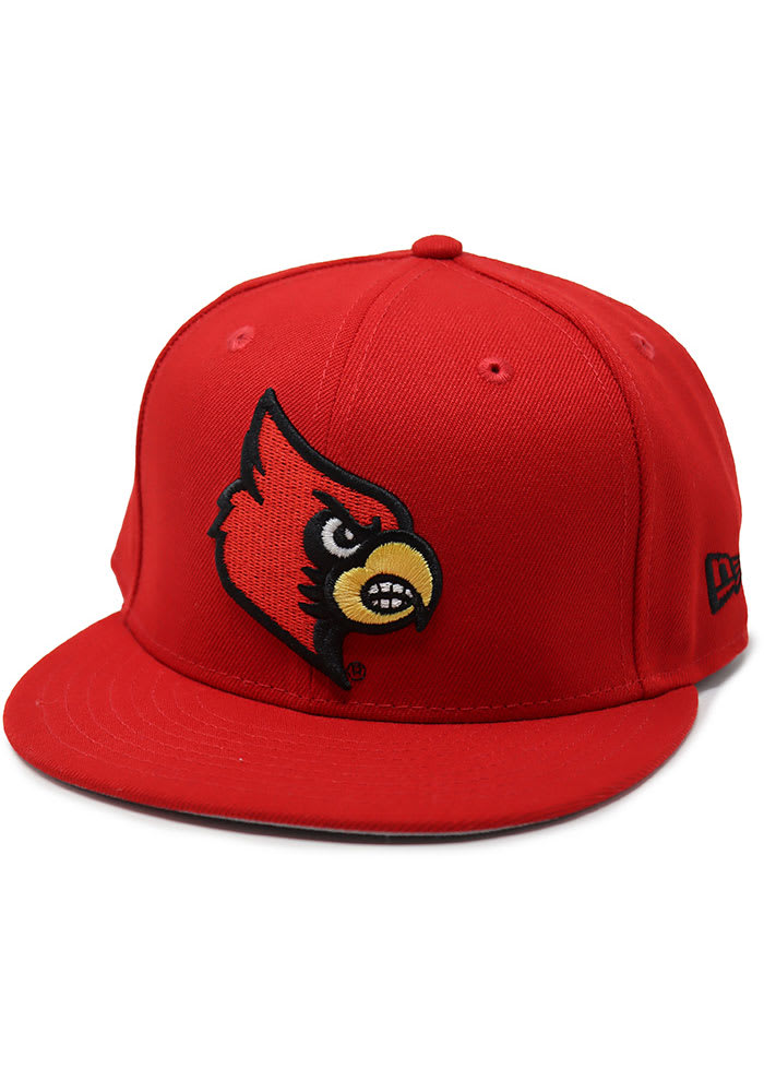 New Era Louisville Cardinals Mens Red Basic 59FIFTY Fitted Hat