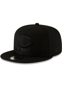 New Era Chicago Bears Black C Logo Tonal 9FIFTY Mens Snapback Hat