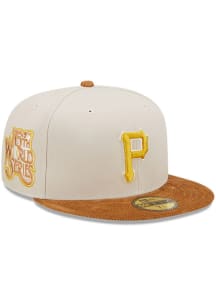New Era Pittsburgh Pirates Mens White Cordvisor 59FIFTY Fitted Hat