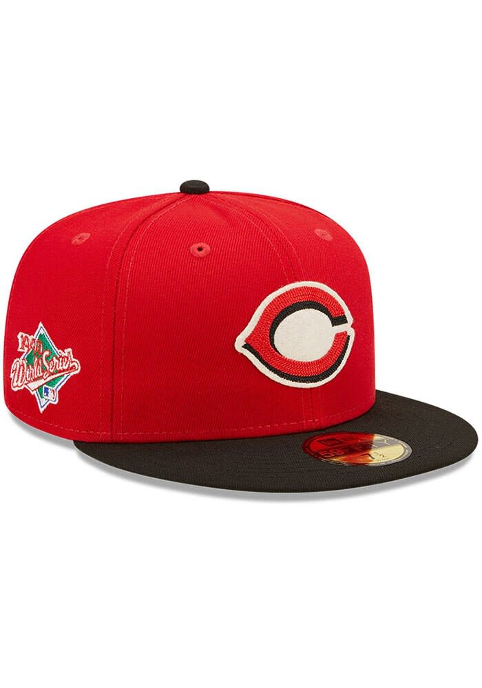 Cincinnati Reds Mens Letterman 59FIFTY Red New Era Fitted Hat
