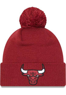 New Era Chicago Bulls Red 2022 NBA City Edition Mens Knit Hat