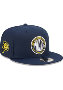New Era Indiana Pacers Navy Blue 2022 NBA City Edition 9FIFTY Mens Snapback Hat