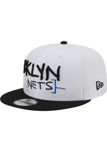 New Era Brooklyn Nets White 2022 NBA City Edition 9FIFTY Mens Snapback Hat