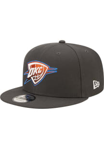 New Era Oklahoma City Thunder Grey 2022 NBA City Edition 9FIFTY Mens Snapback Hat