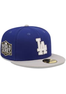 New Era Los Angeles Dodgers Mens Blue Letterman 59FIFTY Fitted Hat