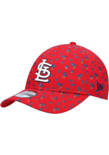 New Era St Louis Cardinals Red Cooperstown JR Floral 9TWENTY Youth Adjustable Hat