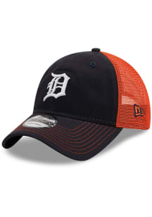 New Era Detroit Tigers Navy Blue JR Team Fronted 9TWENTY Youth Adjustable Hat