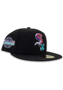 New Era Chicago White Sox Mens Black Polarlights 59FIFTY Fitted Hat