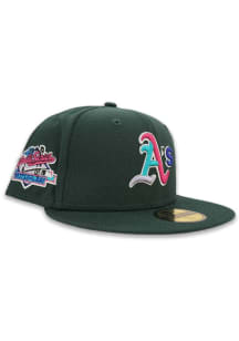 New Era Oakland Athletics Mens Green Polarlights 59FIFTY Fitted Hat
