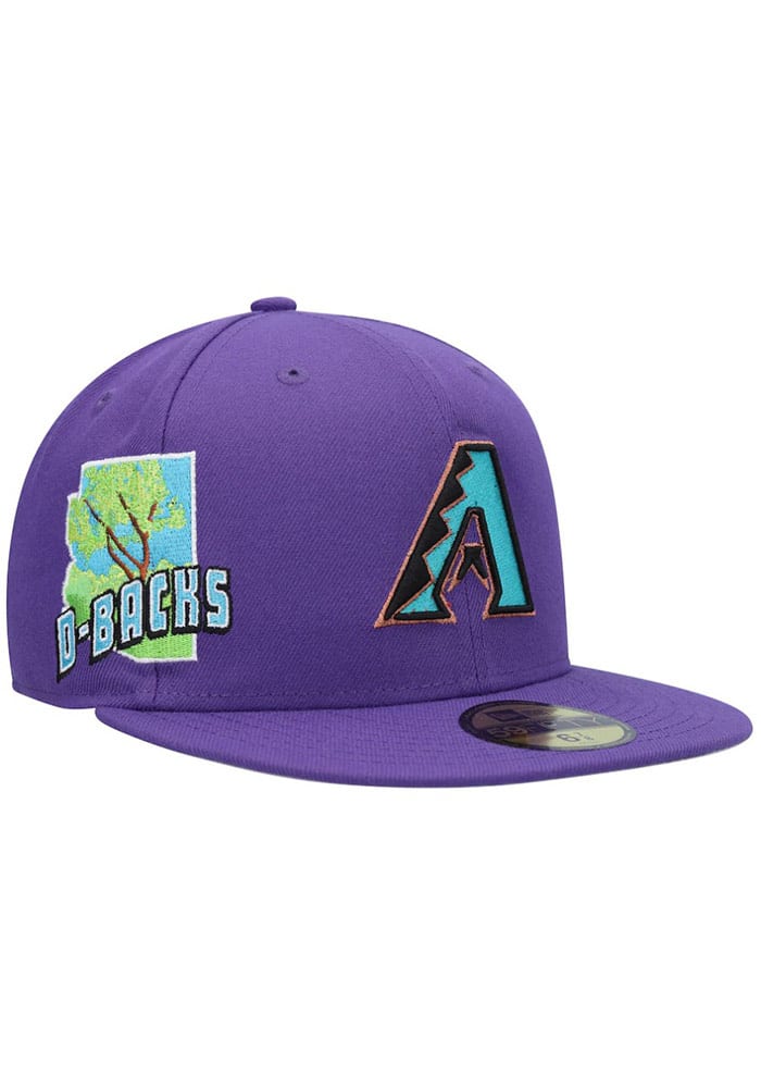 Arizona Diamondbacks STATEVIEW Purple Fitted Hat by New Era