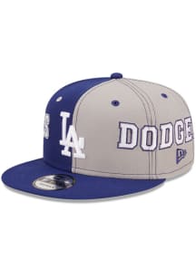 New Era Los Angeles Dodgers Blue Teamsplit 9FIFTY Mens Snapback Hat