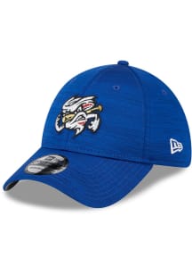 New Era Omaha Storm Chasers Mens Blue 2023 MiLB Clubhouse 39THIRTY Flex Hat
