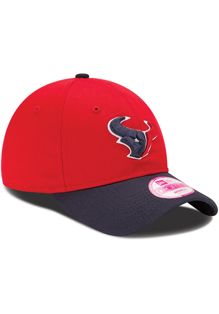 New Era Houston Texans Red 2T Sideline 9TWENTY Womens Adjustable Hat