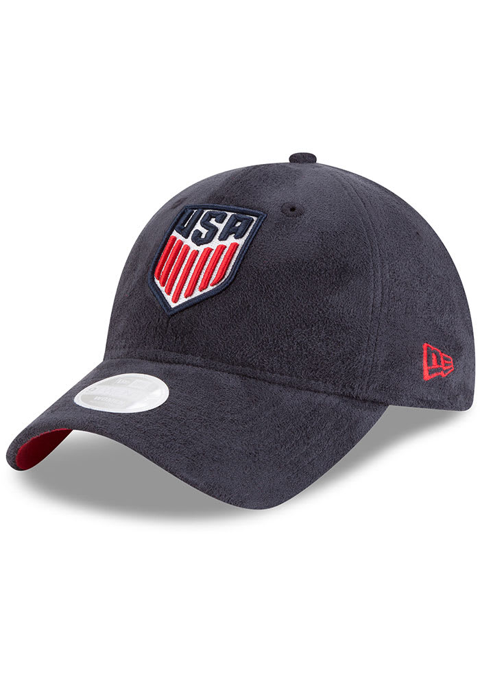 New Era Team USA Navy Blue Sassy Suede 9TWENTY Womens Adjustable Hat