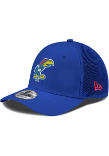 New Era Kansas Jayhawks Mens Blue 1941 Bird Neo 39THIRTY Flex Hat