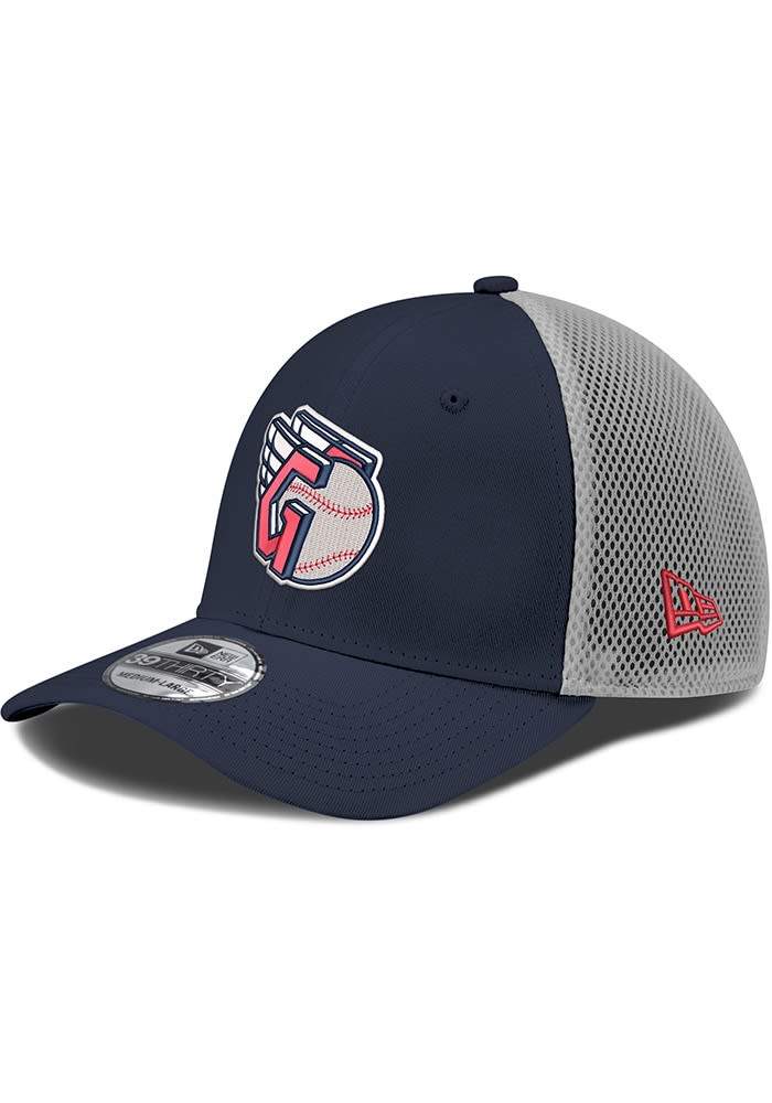 Cleveland Guardians Mens G Logo Grey Mesh Neo 39THIRTY NAVY
