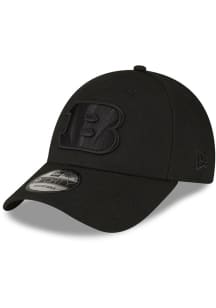 New Era Cincinnati Bengals Tonal Logo 9FORTY Adjustable Hat - Black