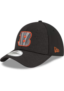New Era Cincinnati Bengals Mens Black Color Pop Shadowtech 39THIRTY Flex Hat