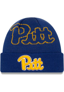 New Era Pitt Panthers Black Cuffed Knit Youth Knit Hat