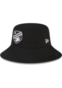 New Era FC Cincinnati Black White Logo Mens Bucket Hat
