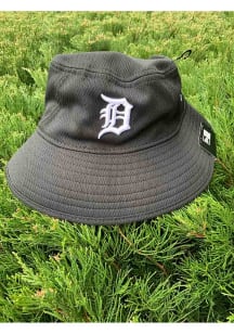 New Era Detroit Tigers Black White Logo Mens Bucket Hat