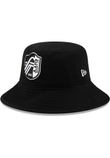 New Era St Louis City SC Black White Logo Mens Bucket Hat