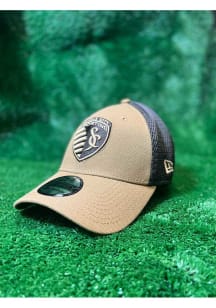 New Era Sporting Kansas City Mens Brown Tonal Neo 39THIRTY Flex Hat