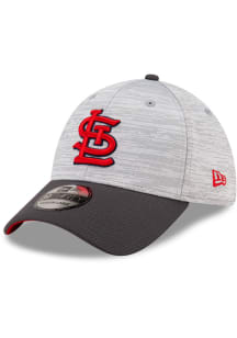 New Era St Louis Cardinals Mens Grey Tonal Logo Distinct Neo 39THIRTY Flex Hat