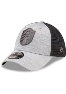 New Era St Louis City SC Mens Grey Tonal Logo Distinct Neo 39THIRTY Flex Hat