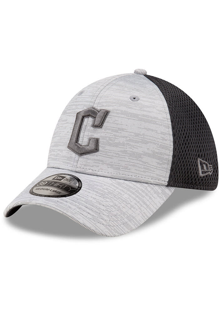 Cleveland Guardians Tonal Logo Distinct Neo 39THIRTY Grey New Era Flex Hat