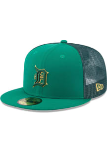 New Era Detroit Tigers Mens Green 2023 St Patricks Day 59FIFTY Fitted Hat