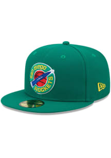 New Era Houston Rockets Mens Green NBA Classic 59FIFTY Fitted Hat