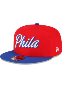 New Era Philadelphia 76ers Red NBA Statement 9FIFTY Mens Snapback Hat