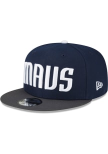 New Era Dallas Mavericks Navy Blue NBA Statement 9FIFTY Mens Snapback Hat
