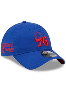 New Era Philadelphia 76ers NBA All Star Stripe 9TWENTY Adjustable Hat - Blue