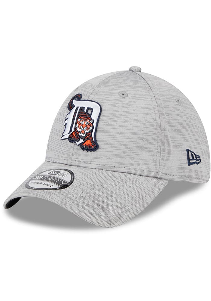Detroit Tigers New Era 2023 Clubhouse 39Thirty Flex Hat - Gray